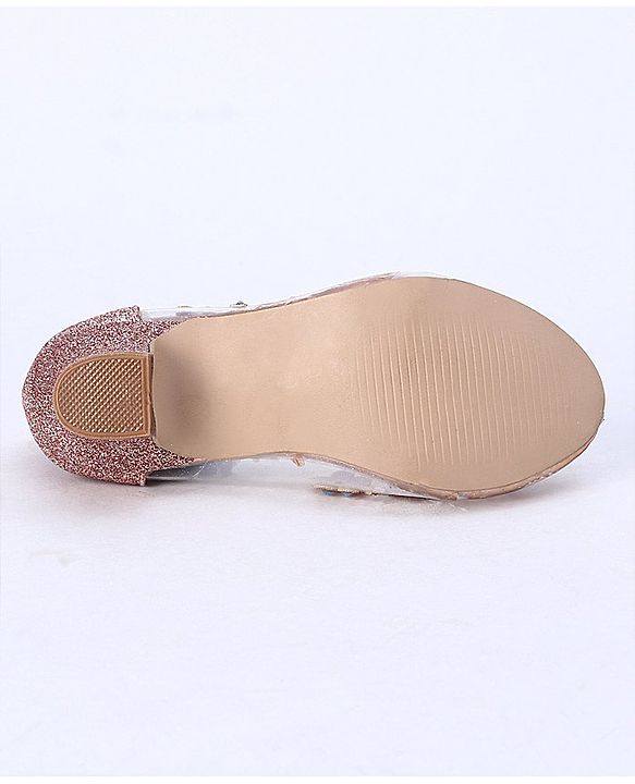 Cute Walk by Babyhug Party Wear Belly Shoes Studded Detailing - Pink