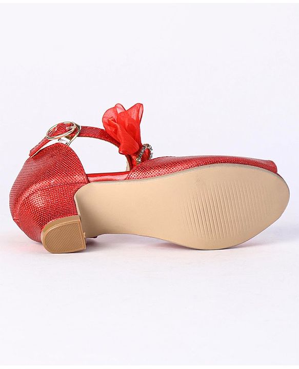 Cute Walk by Babyhug  Peeptoes Sandals - Red