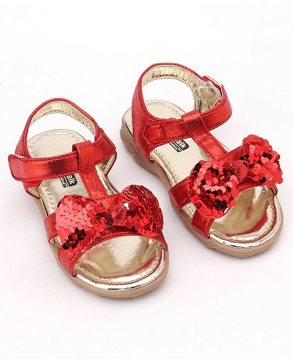 Cute Walk by Babyhug Sandals Girl RED 30