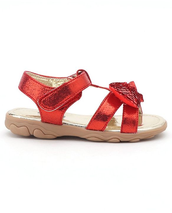 Cute Walk by Babyhug Sandals Girl RED 30