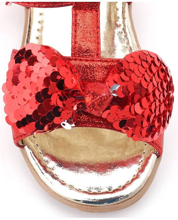 Cute Walk by Babyhug Sandals Girl RED 30
