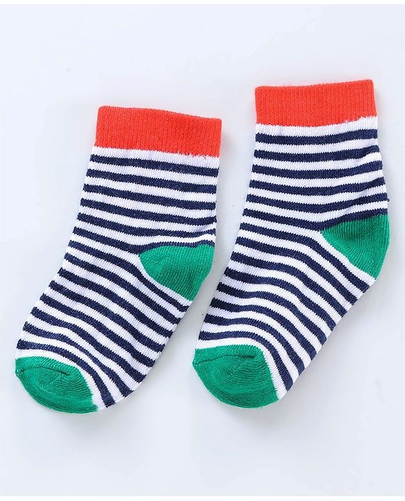Cute Walk by Babyhug Ankle Length Antibacterial Socks Dino Design Pack of 5 - Multicolor