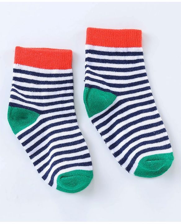 Cute Walk by Babyhug Ankle Length Antibacterial Socks Dino Design Pack of 5 - Multicolor
