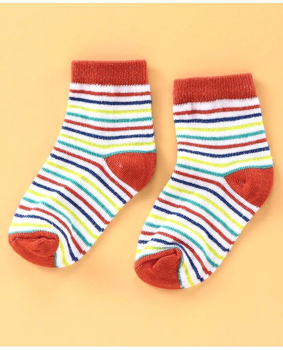 Cute Walk by Babyhug Ankle Length Antibacterial Socks Football Design Pack of 5 - Multicolor