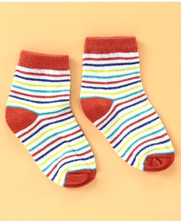 Cute Walk by Babyhug Ankle Length Antibacterial Socks Football Design Pack of 5 - Multicolor