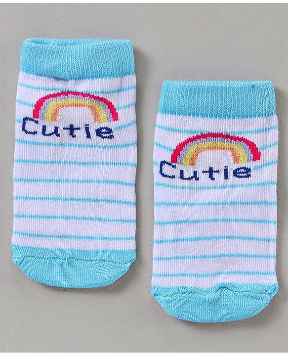 Cutewalk By Babyhug Multi Print Anti Bacterial Ankle Length Socks Pack of 5 - Multicolour