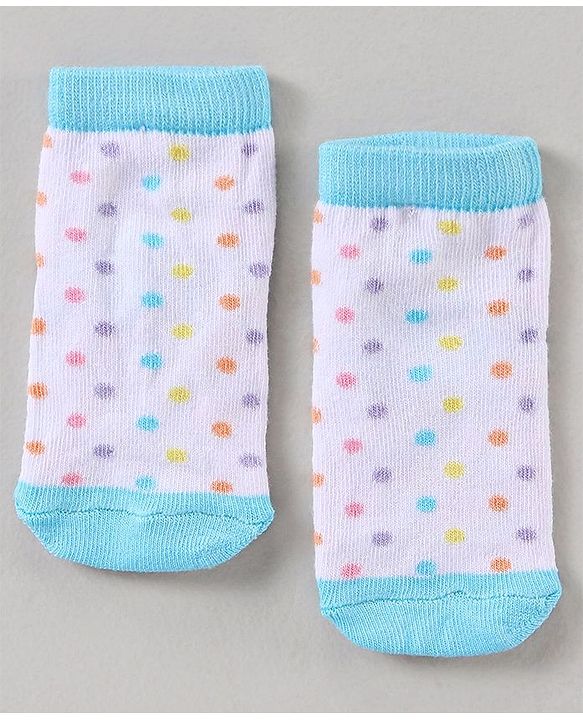 Cutewalk By Babyhug Multi Print Anti Bacterial Ankle Length Socks Pack of 5 - Multicolour