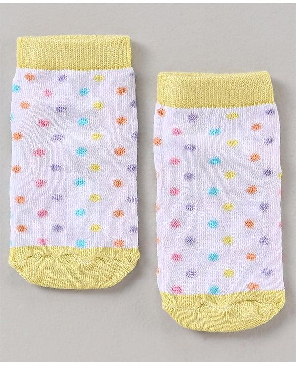 Cutewalk By Babyhug Multi Print Anti Bacterial Ankle Length Socks Pack of 5 - Multicolour