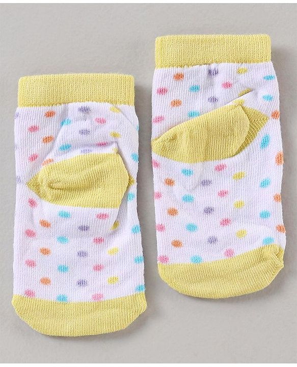 Cutewalk By Babyhug Multi Print Anti Bacterial Ankle Length Socks Pack of 5 - Multicolour