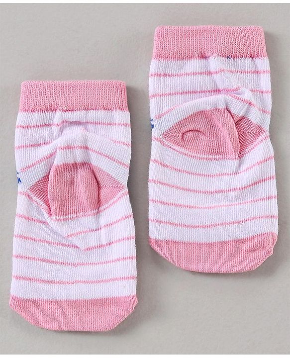 Cutewalk By Babyhug Multi Print Anti Bacterial Ankle Length Socks Pack of 5 - Multicolour