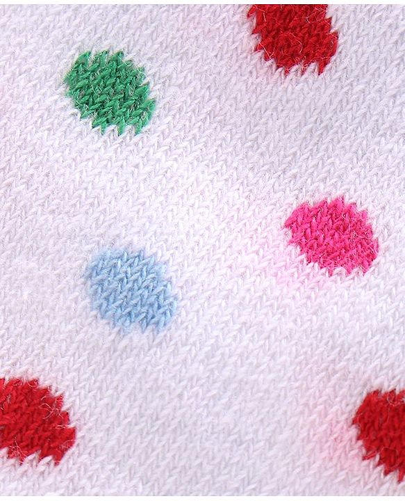 Cute Walk by Babyhug Ankle Length Antibacterial Socks Floral Design Pack of 5 - Blue