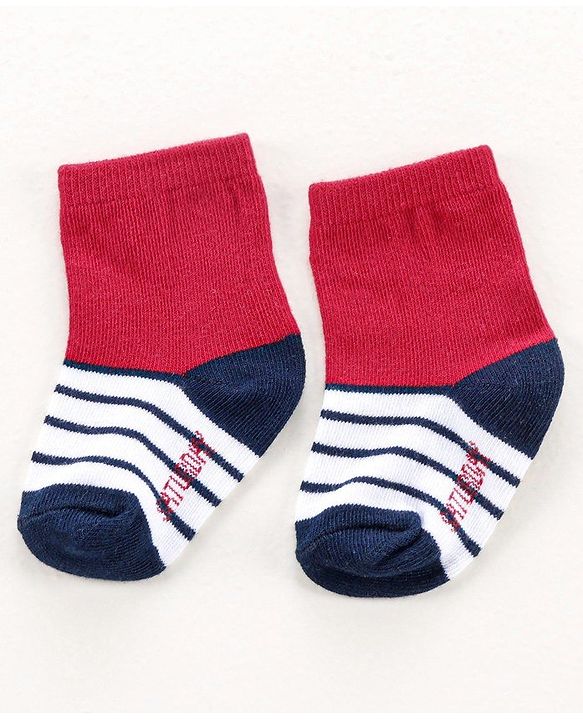 Cute Walk by Babyhug Anti-bacterial Ankle Length Socks All Over Printed Pack of 7 - Multicolour
