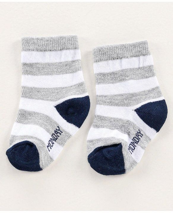 Cute Walk by Babyhug Anti-bacterial Ankle Length Socks All Over Printed Pack of 7 - Multicolour