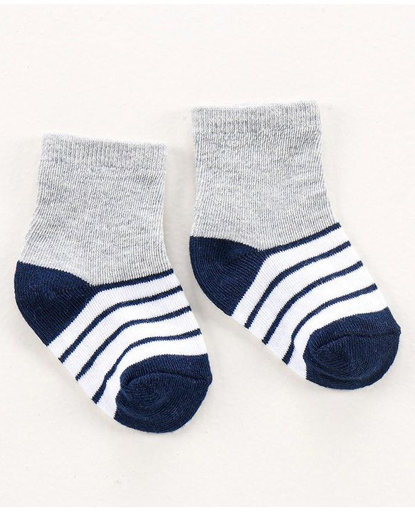 Cute Walk by Babyhug Anti-bacterial Ankle Length Socks All Over Printed Pack of 7 - Multicolour