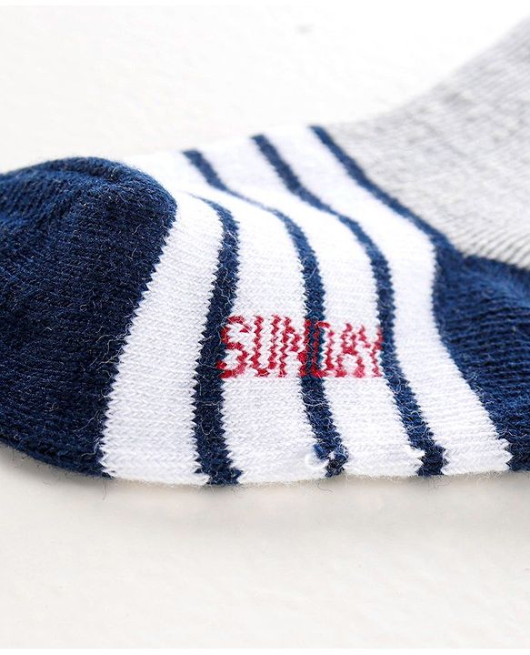Cute Walk by Babyhug Anti-bacterial Ankle Length Socks All Over Printed Pack of 7 - Multicolour