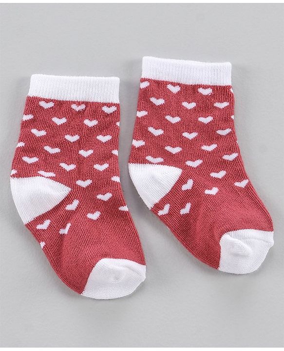 Cute Walk by Babyhug Anti Bacterial Ankle Length Socks Pack of 5 - Pink White