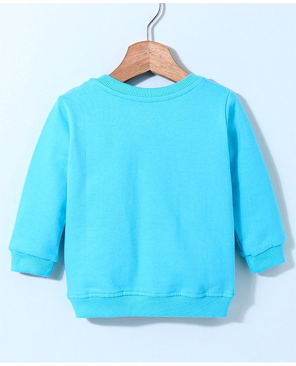 Babyhug Full Sleeves Sweatshirt Penguin Print - Blue
