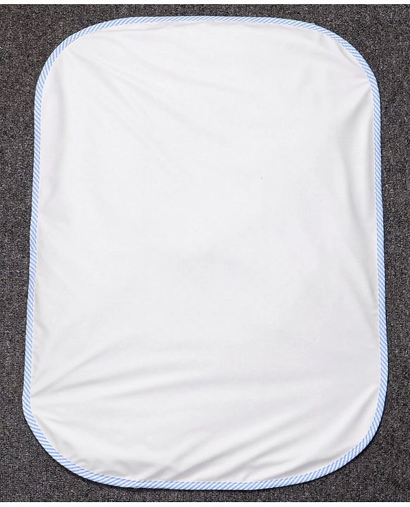 Babyhug 100% Premium Cotton Pillow Bolster & Diaper Changing Mat Set of 4 - Asterisk Grey