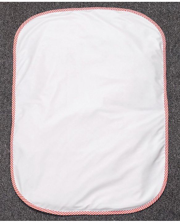 Babyhug 100% Premium Cotton Pillow Bolster & Diaper Changing Mat Set of 4 - Asterisk Grey