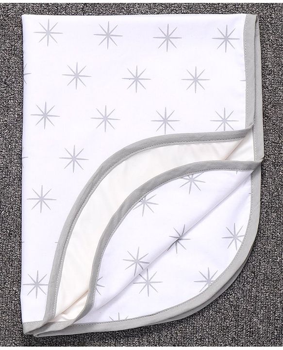 Babyhug Cotton Diaper Changing Mat Small - Grey