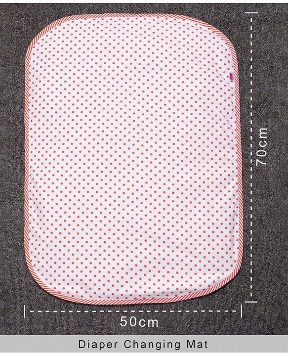 Babyhug Cotton Diaper Changing Mat Small - Grey