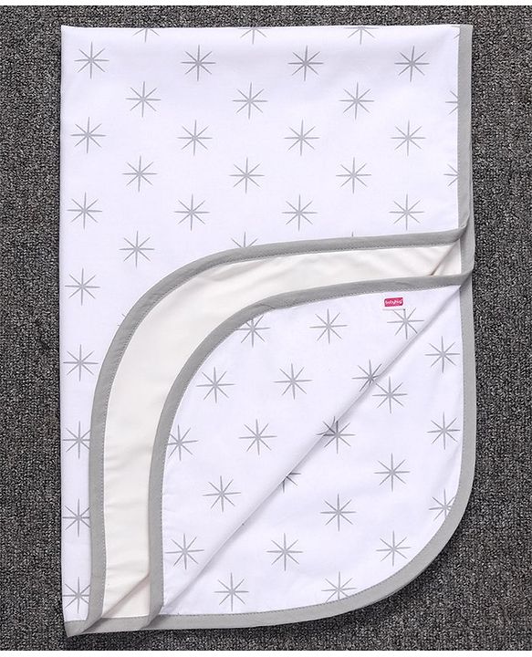 Babyhug Cotton Diaper Changing Mat Small - Grey