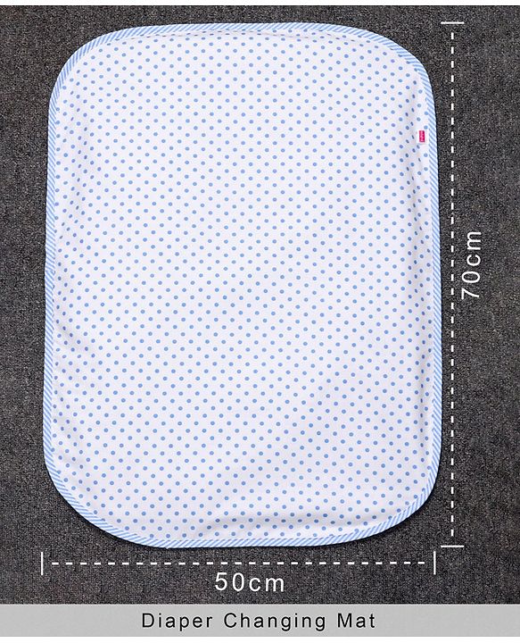 Babyhug Cotton Diaper Changing Mat Small - Grey