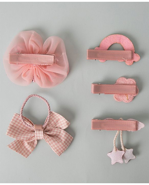 Babyhug Hair Accessories Combo Set - Pink