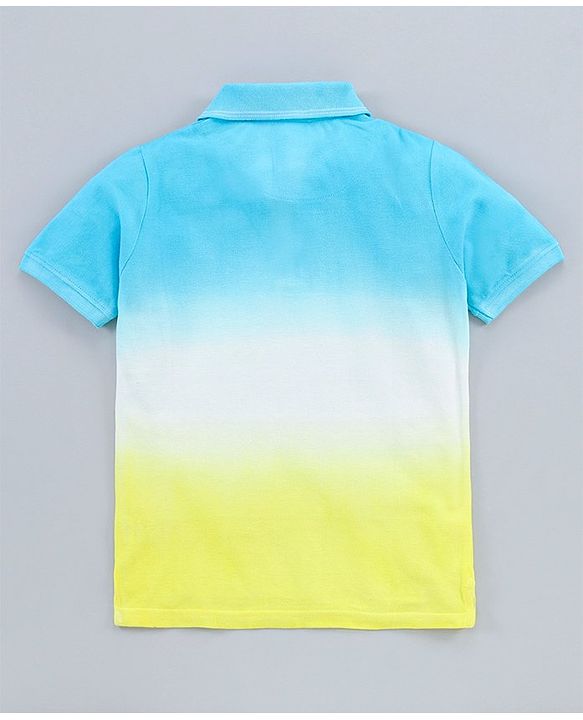 Pine Kids Half Sleeves Biowashed Tee - Blue