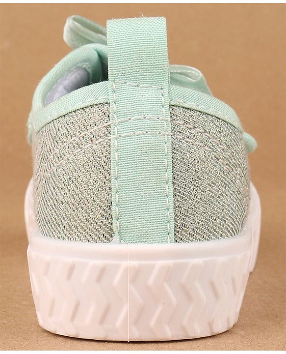 Cute Walk by Babyhug Casual Shoes Bow Applique - Green
