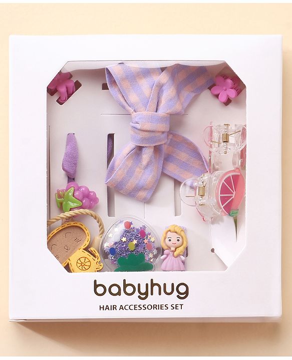 Babyhug Hair Accessories Combo - Purple