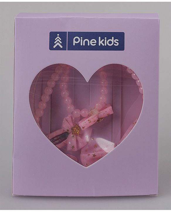 Pine Kids Jewellery Set Free Size Pack of 6 - Pink