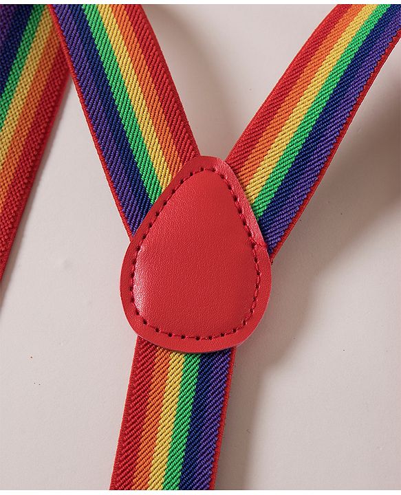 Pine Kids Free Size Bow and Suspender Set - Multicolour