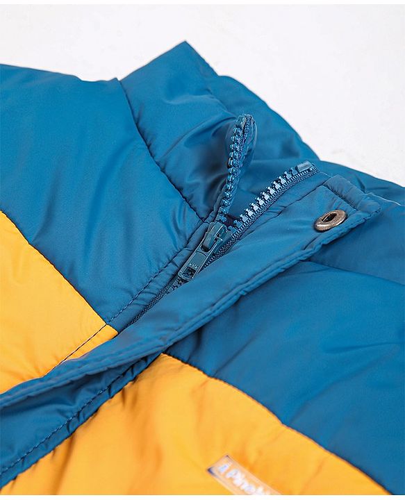 Pine Kids Full Sleeves Jackets with Color Block - Yellow