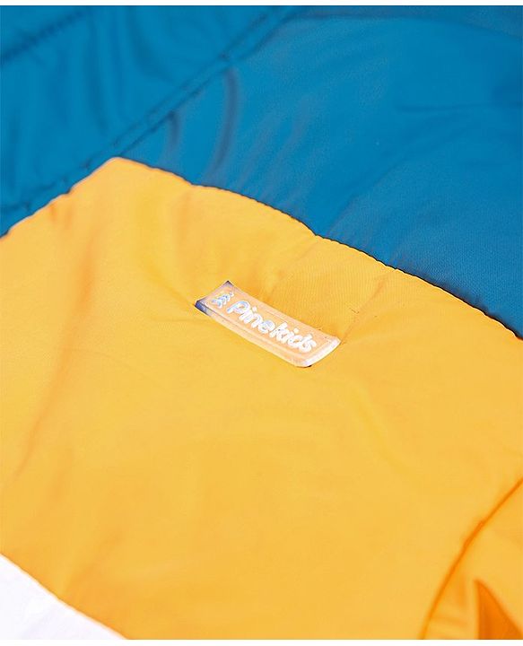 Pine Kids Full Sleeves Jackets with Color Block - Yellow