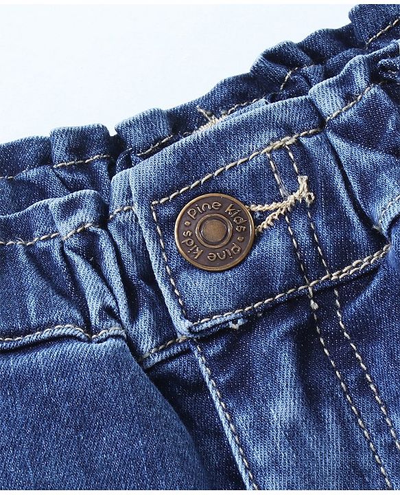 Pine  Kids Mid Thigh Shorts - Blue