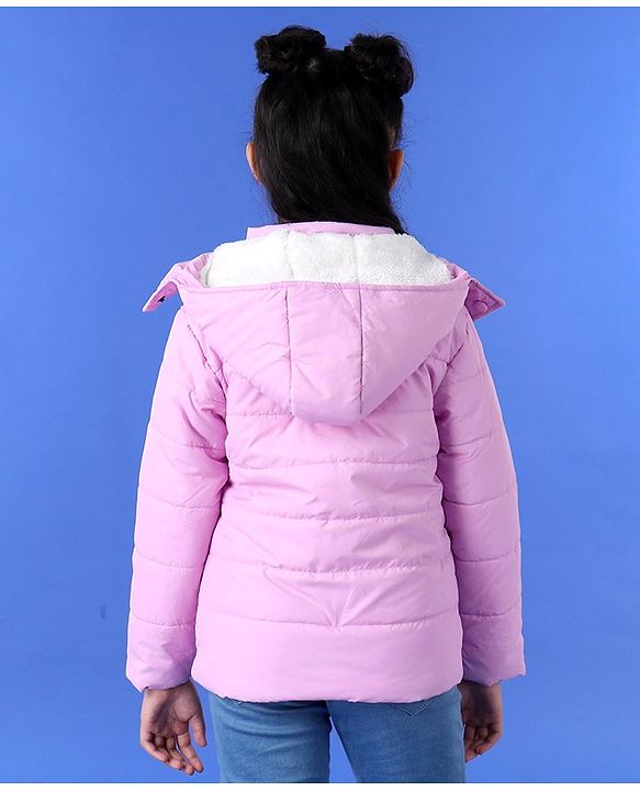 Pine Kids Full Sleeves Hooded Jacket - Pink