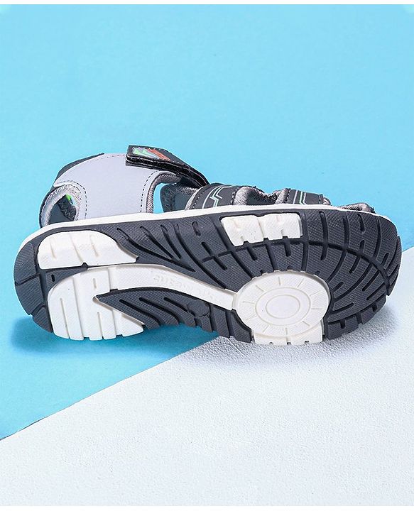 Cute Walk by Babyhug Sandals - Grey