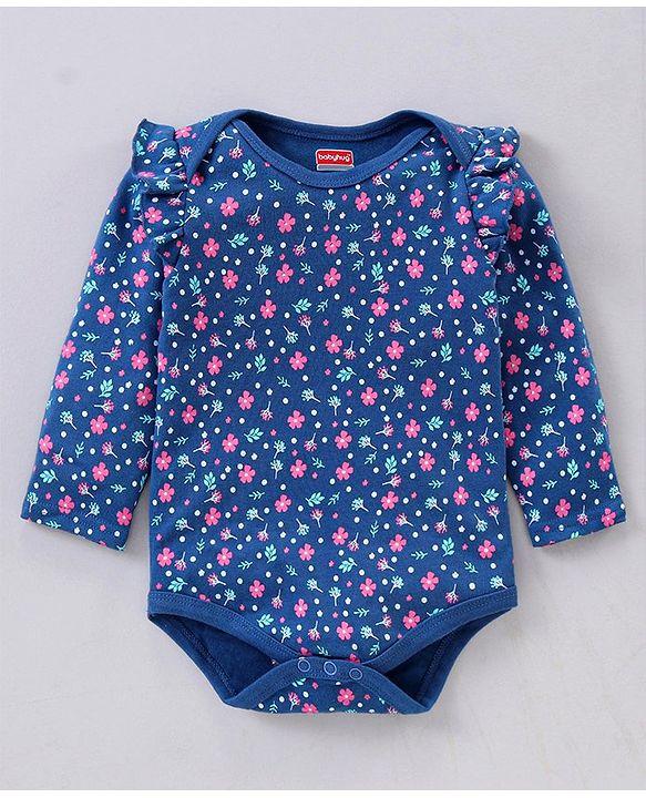 Babyhug Full Sleeves Onesie Pack Of 3 - Multicolour
