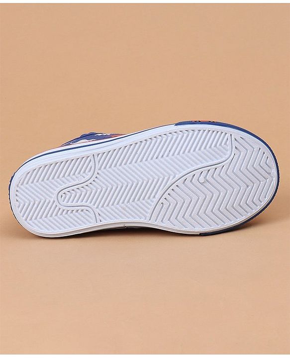 Cute Walk by Babyhug Casual Shoes Dino Print - Orange Blue