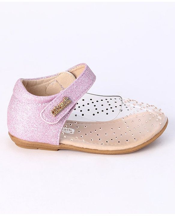Cute Walk by Babyhug Belly Shoes - Pink