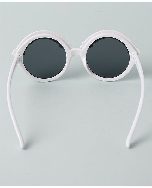 Babyhug Round Sunglasses Rainbow Design - White