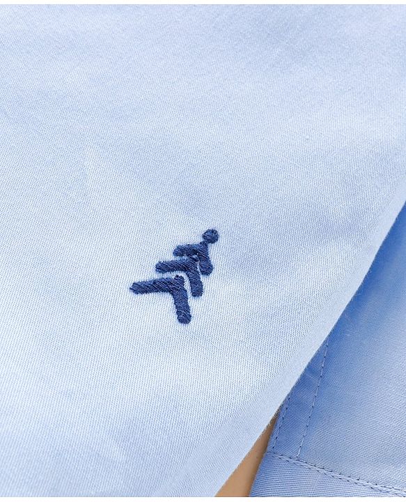 Pine Kids Full Sleeves Shirt Solid Color - Blue