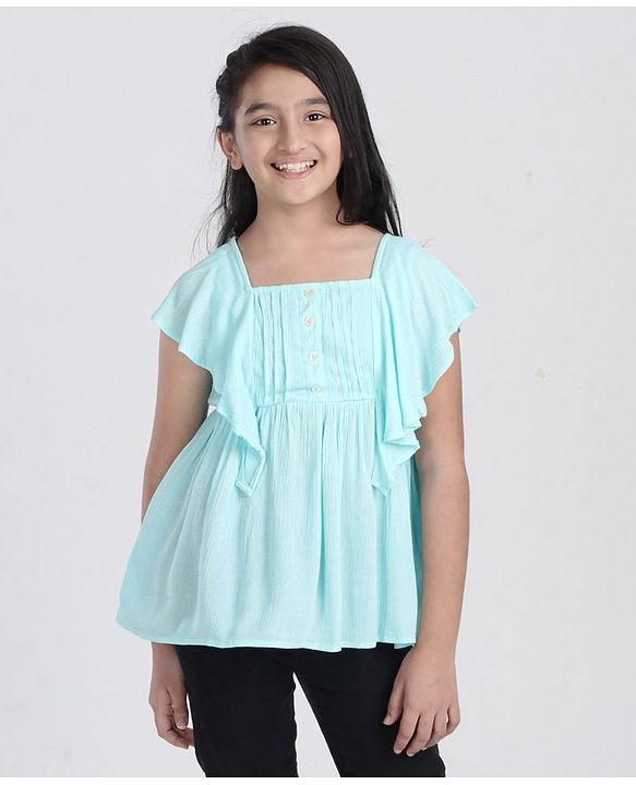 Pine Kids Half Sleeves Top - Blue