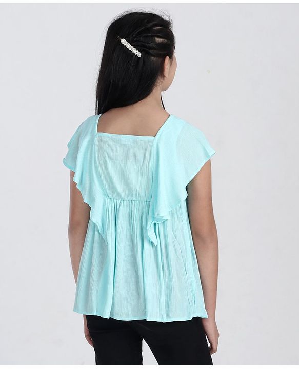 Pine Kids Half Sleeves Top - Blue