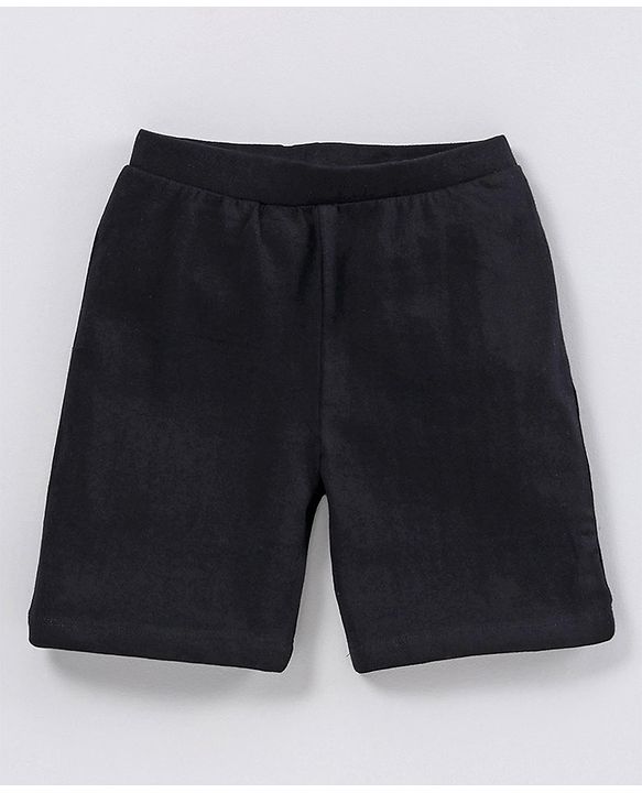 Pine Kids Anti-microbial & Biowashed Cotton Lycra Shorts Soild - Pink Black