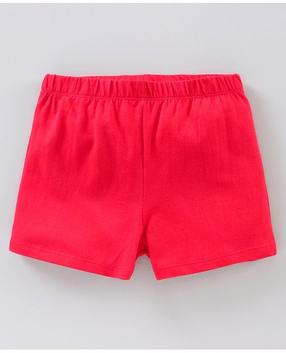 Pine Kids Cotton Anti Bacterial & Biowashed Shorts Pack of 3 - Black Pink Peach