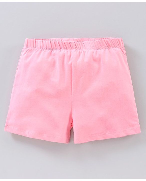 Pine Kids Cotton Anti Bacterial & Biowashed Shorts Pack of 3 - Black Pink Peach