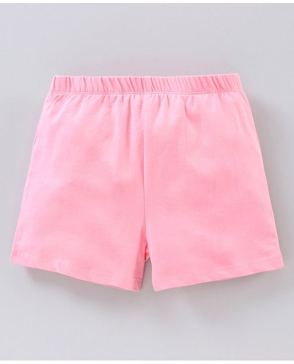 Pine Kids Cotton Anti Bacterial & Biowashed Shorts Pack of 3 - Black Pink Peach