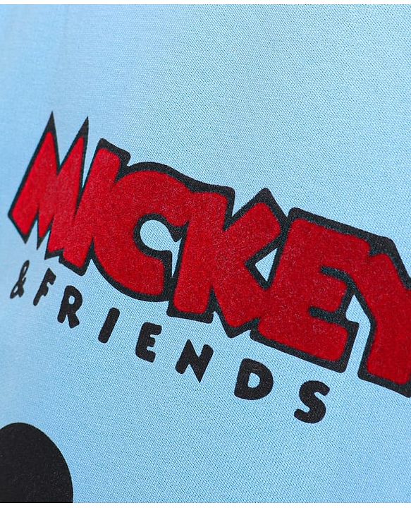 Babyhug Full Sleeve Sweatshirt Mickey & Friends Print - Blue